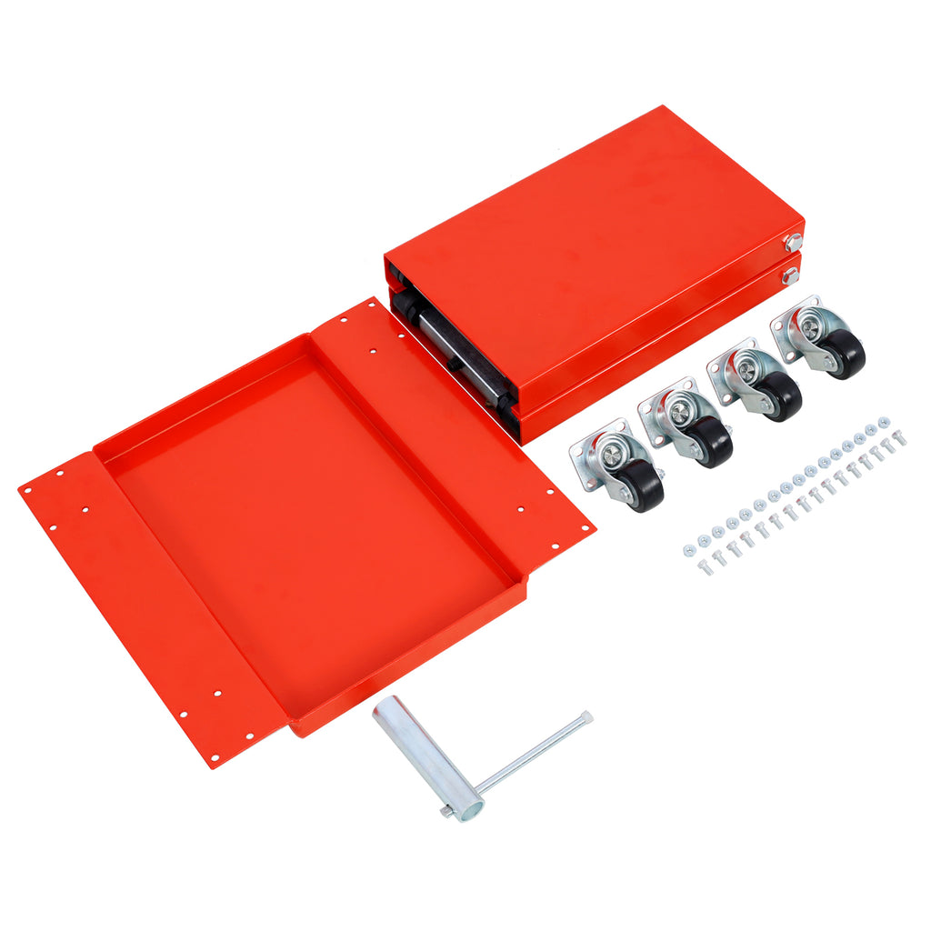 1100lb Motorcycle Lift with Dolly Jack, Scissor Lift Jack