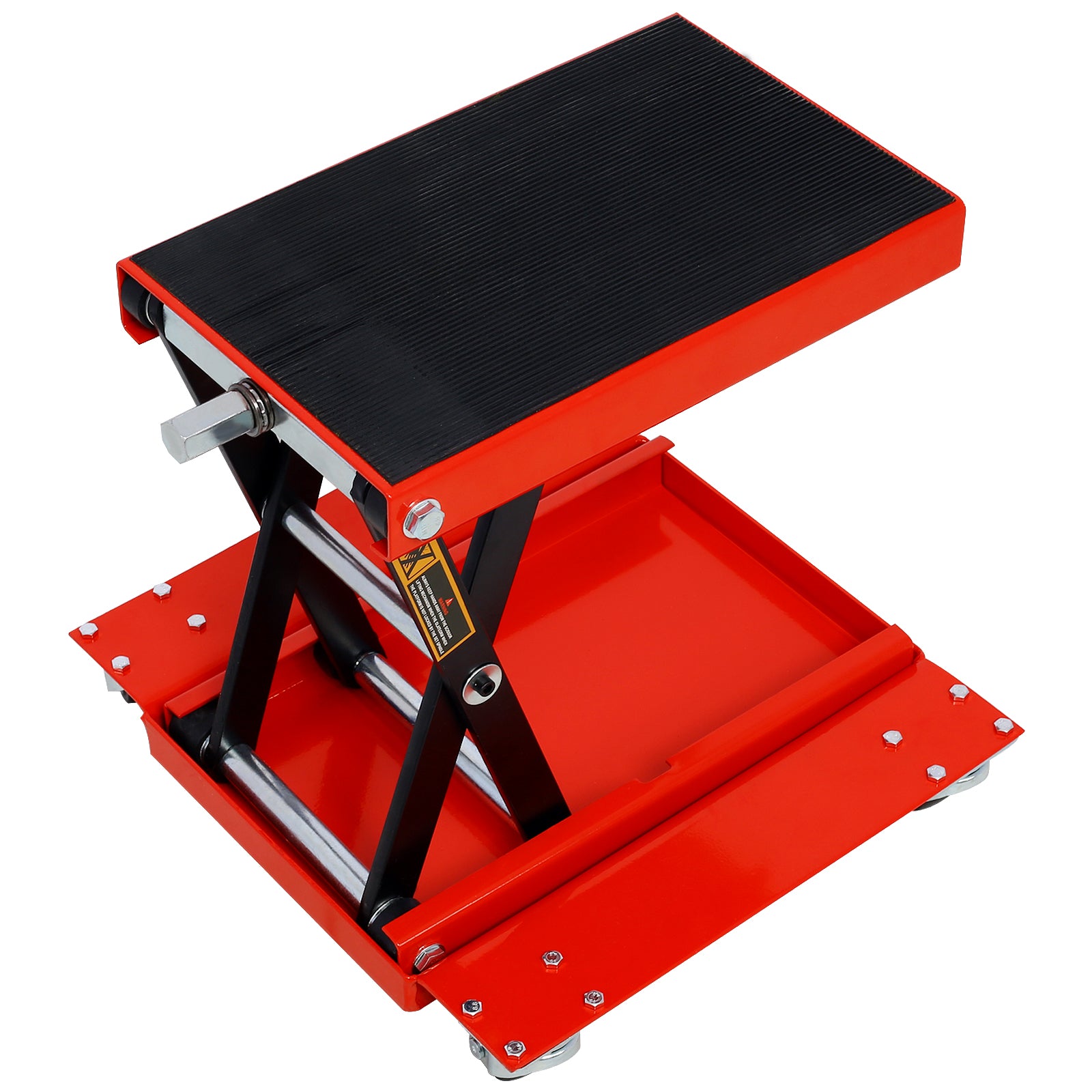 1100lb Motorcycle Lift with Dolly Jack, Scissor Lift Jack