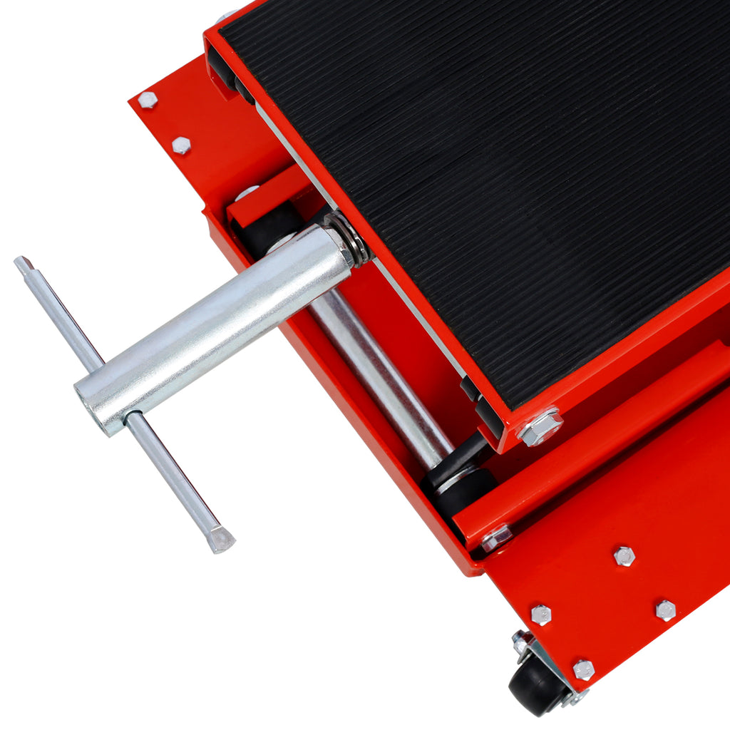 1100lb Motorcycle Lift with Dolly Jack, Scissor Lift Jack