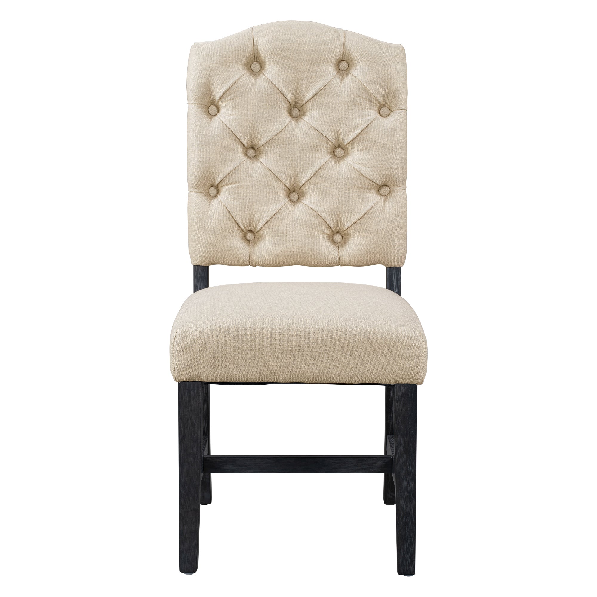 TREXM Retro Style Dining Chair Set with 4 Upholstered Chairs