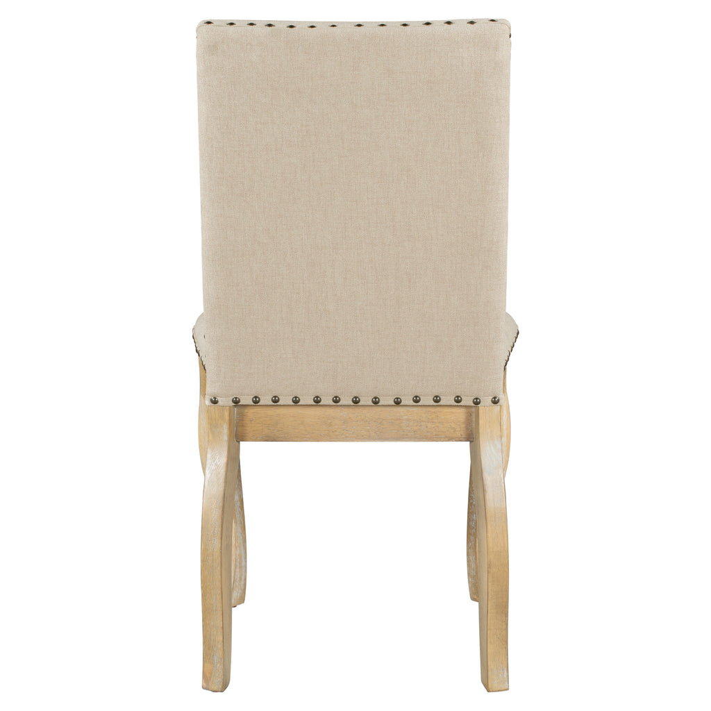 TREXM Set of 2 Upholstered Dining Chairs