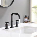 8 Inch Widespread Bathroom Sink Faucet with Pop-Up Drain