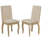 TREXM Set of 2 Upholstered Dining Chairs