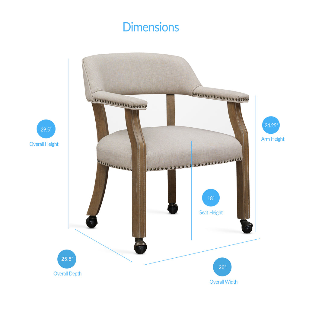 Monroe Caster Game Chair