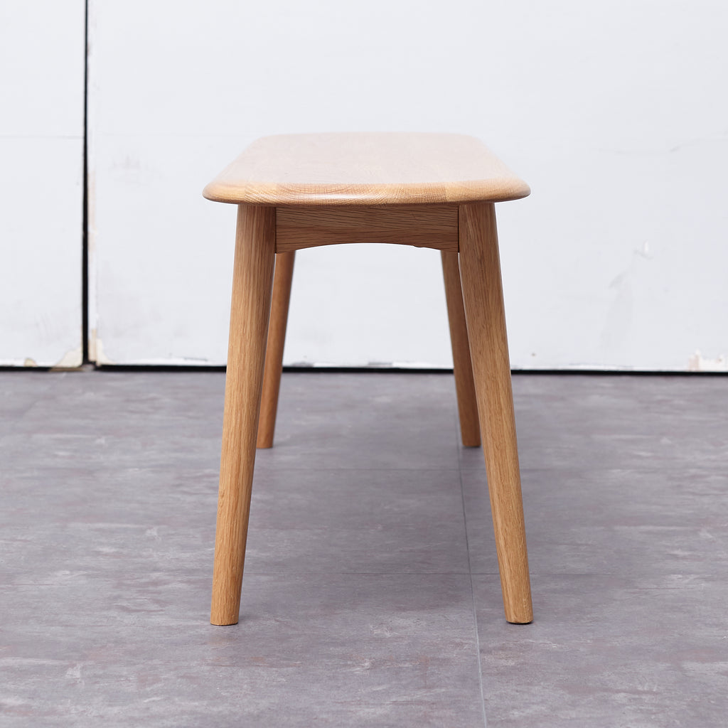 Natural Solid Oak Wood Dining Bench