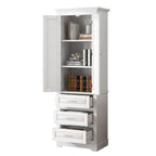 Tall Storage Cabinet With Three Drawers