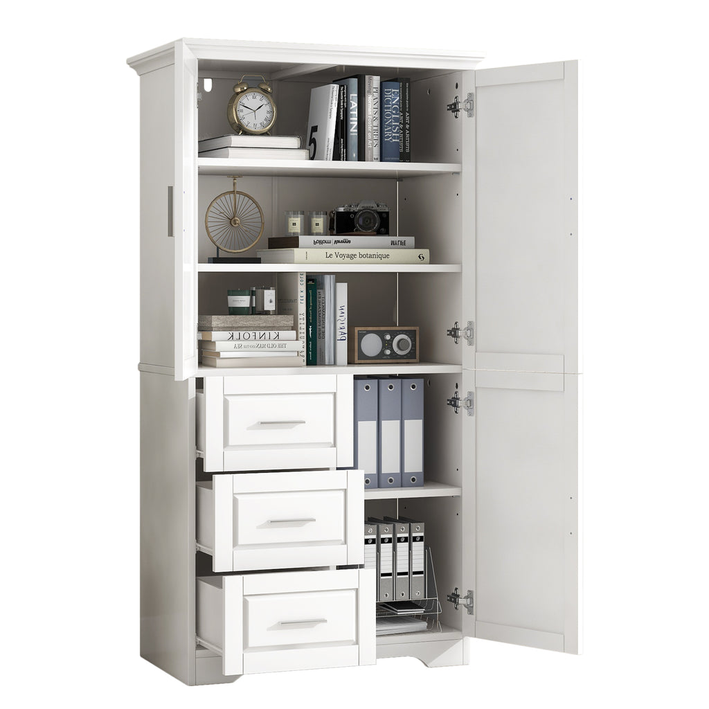 Tall and Wide Storage Cabinet with Doors