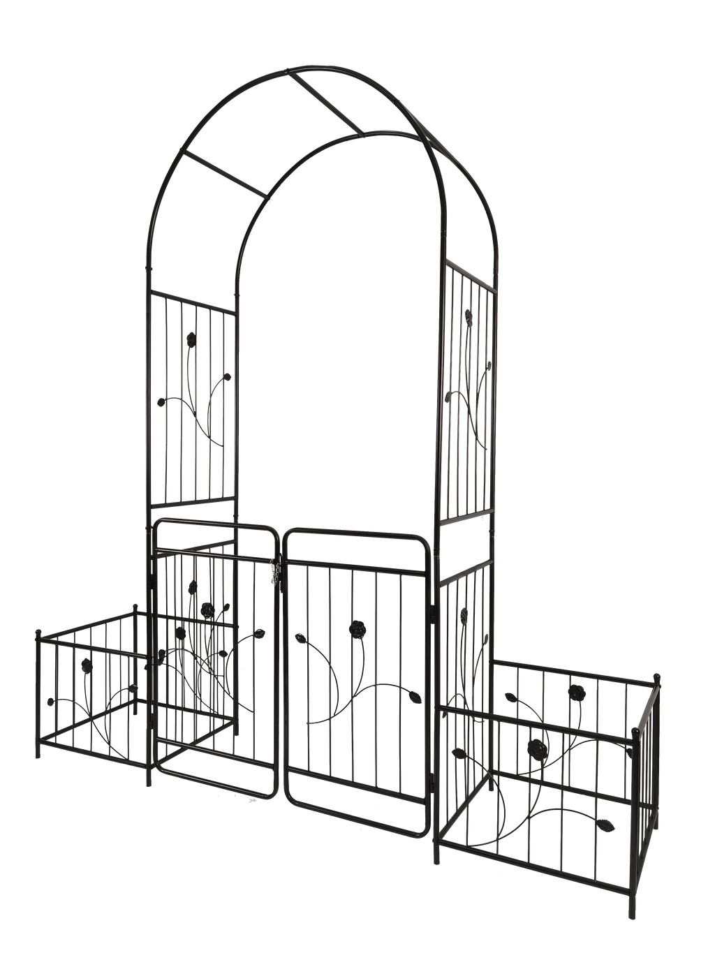 Metal Garden Arch with Gate
