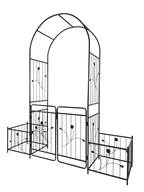 Metal Garden Arch with Gate