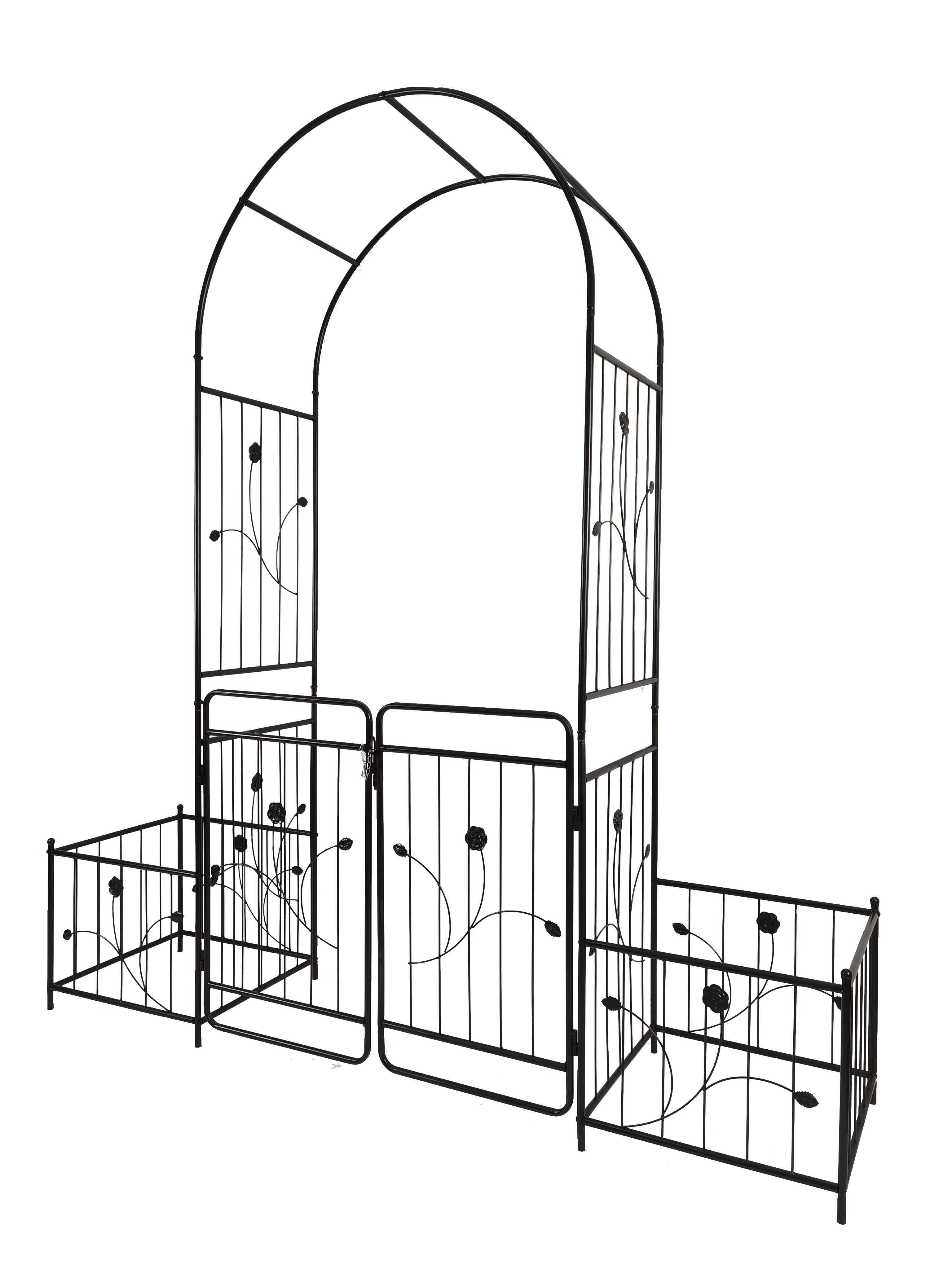 Metal Garden Arch with Gate