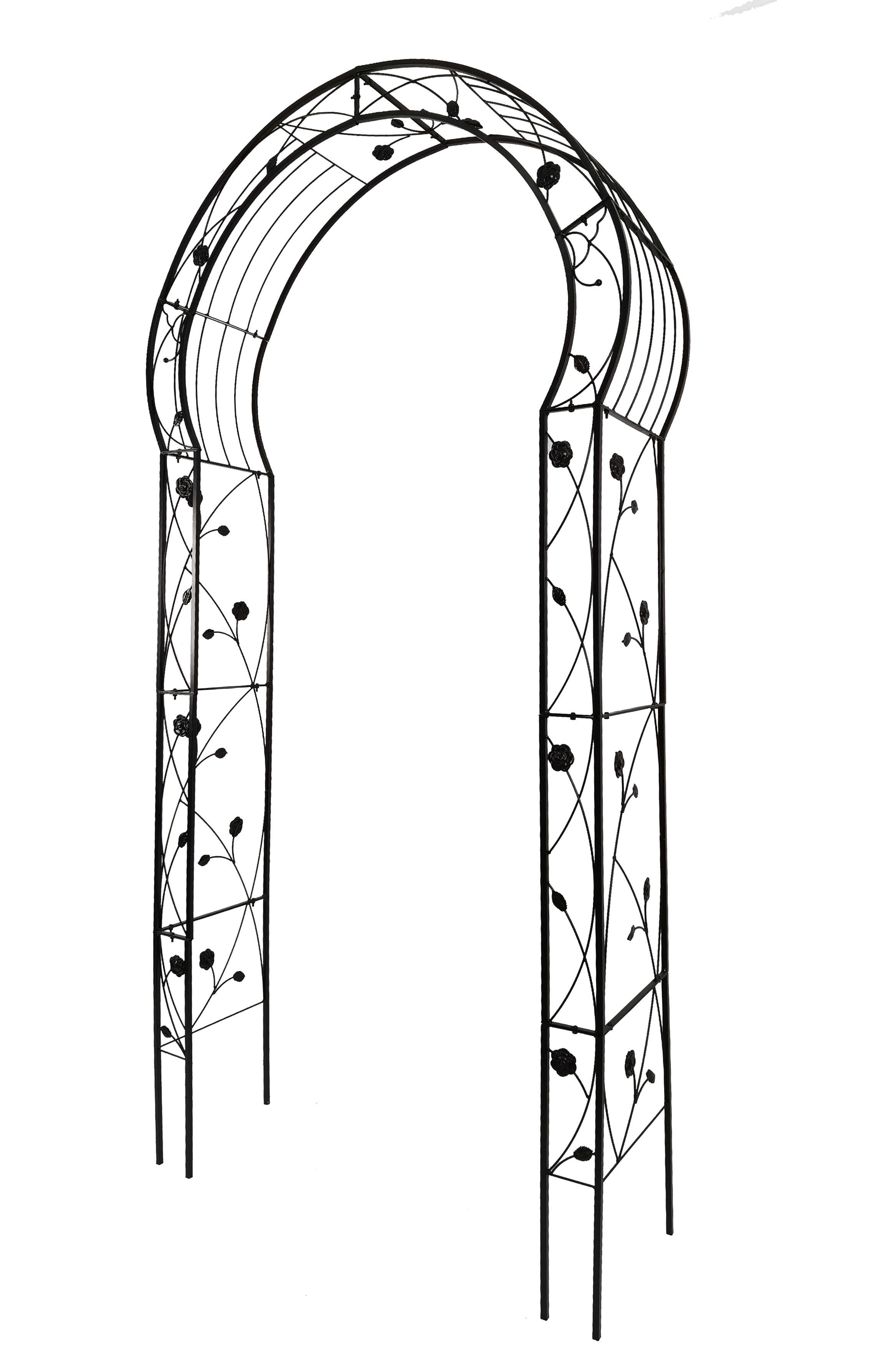 Metal Garden Arch with 8 Styles for Climbing Plants