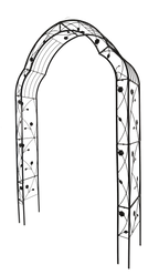 Metal Garden Arch with 8 Styles for Climbing Plants