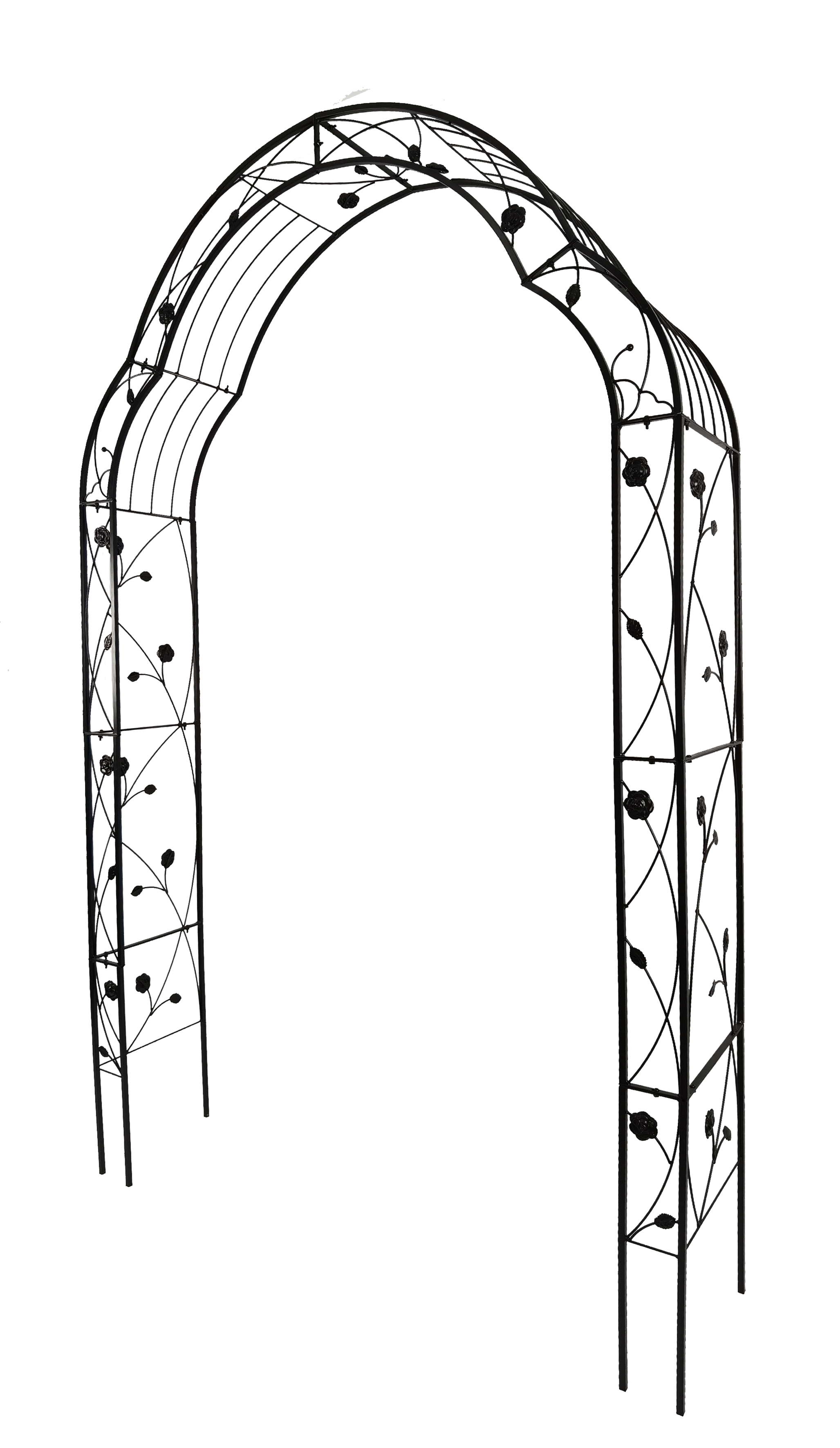 Metal Garden Arch with 8 Styles for Climbing Plants