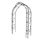 Metal Garden Arch with 8 Styles for Climbing Plants