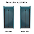 Bi-Fold Semi-Frameless Shower Doors