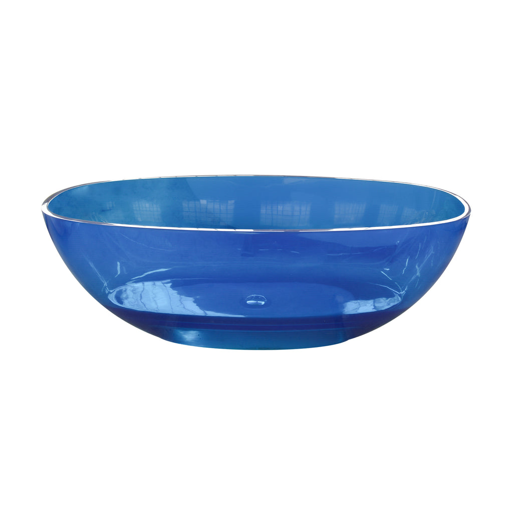 64 Inch Transparent Freestanding Bathtub