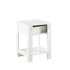 15.75" Rattan End Table with Drawer