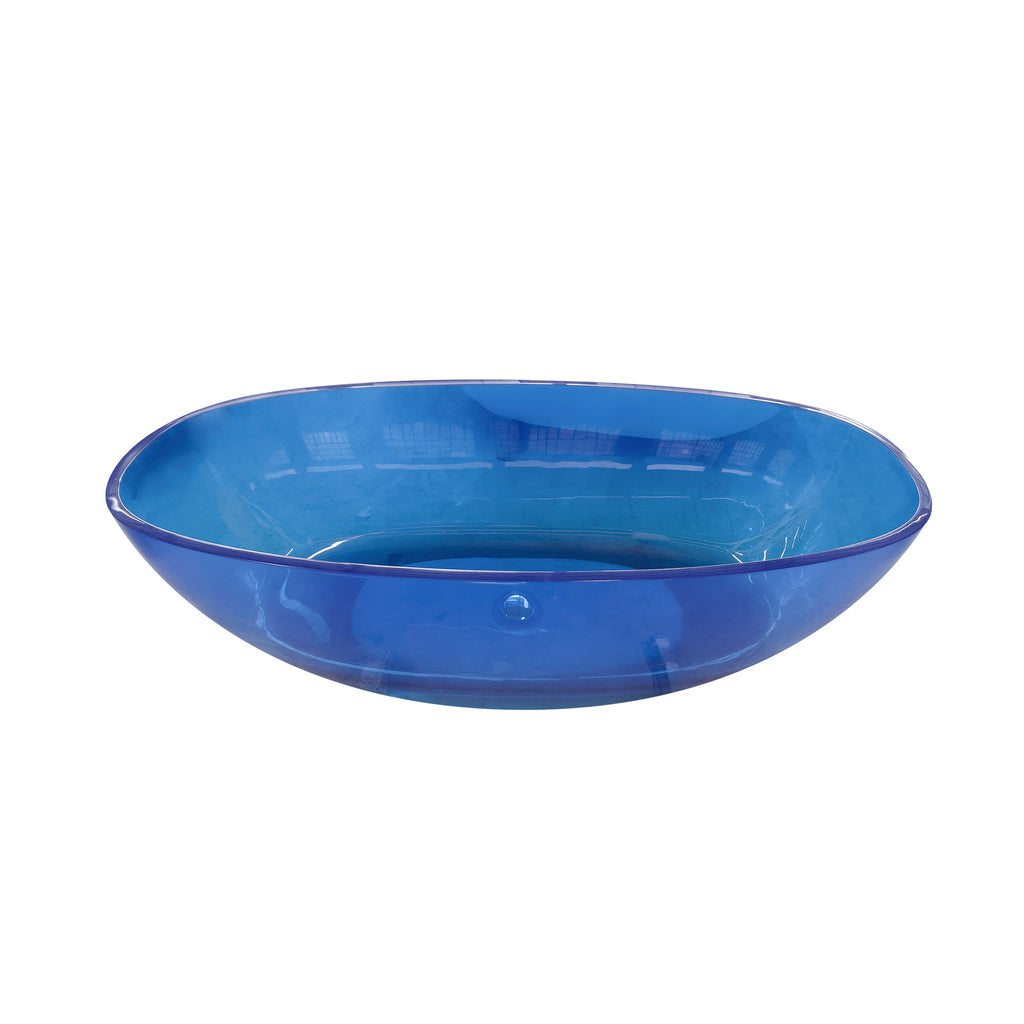 64 Inch Transparent Freestanding Bathtub