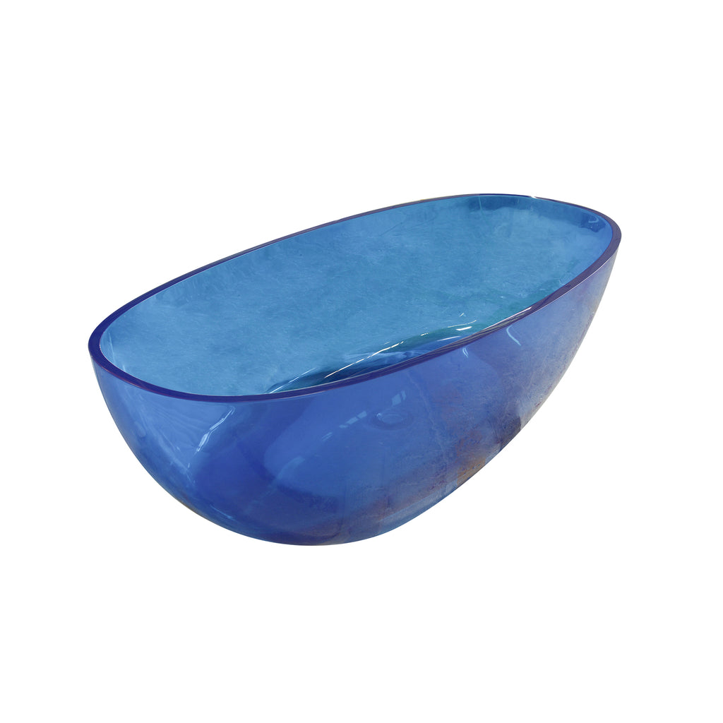 64 Inch Transparent Freestanding Bathtub