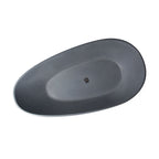 65 Inch Freestanding Solid Surface Soaking Bathtub
