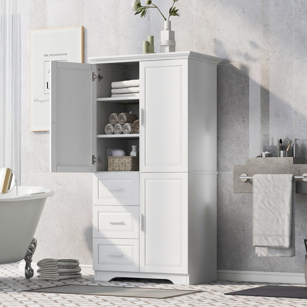 Tall and Wide Storage Cabinet with Doors