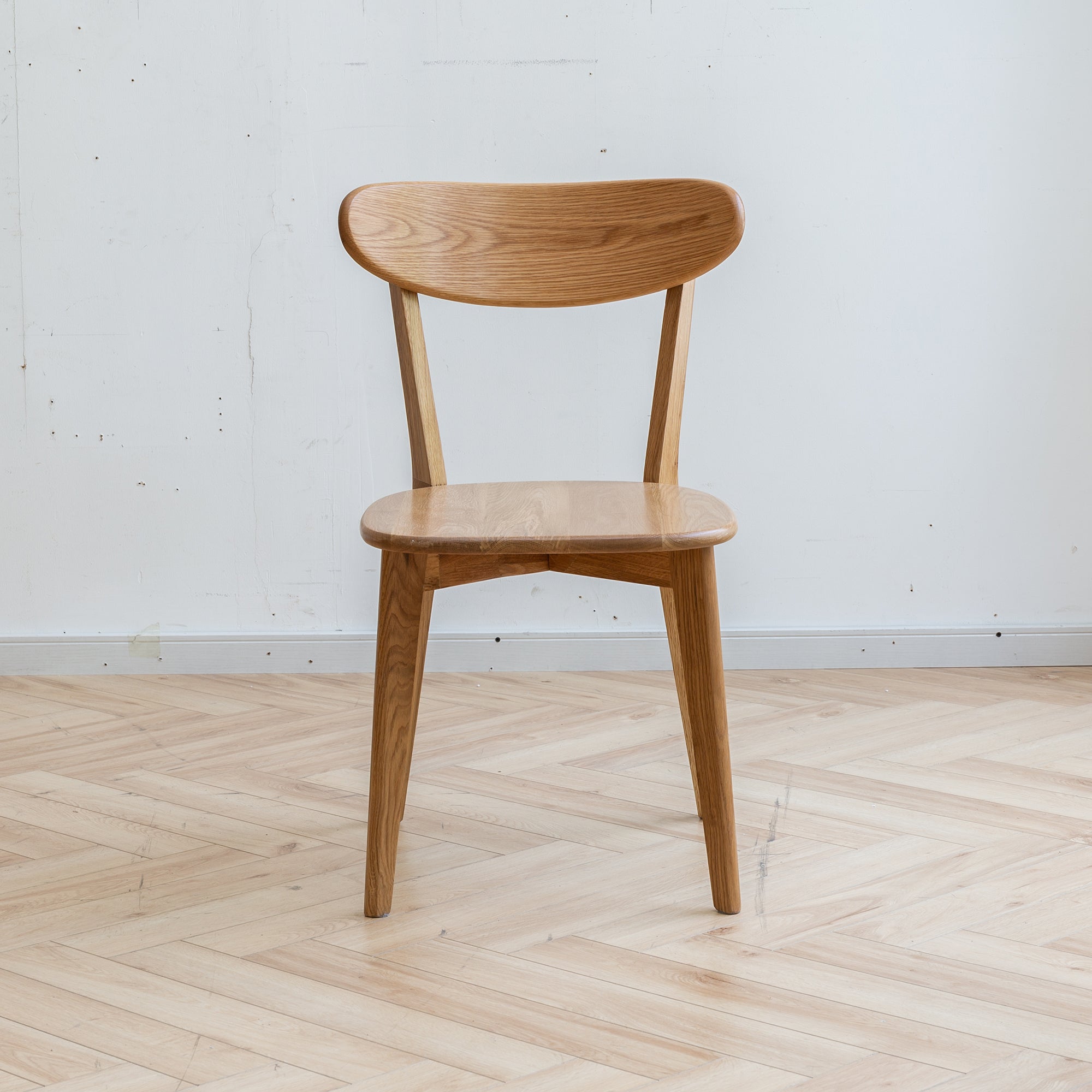 Set of 4 Premium Solid Oak Dining Chairs