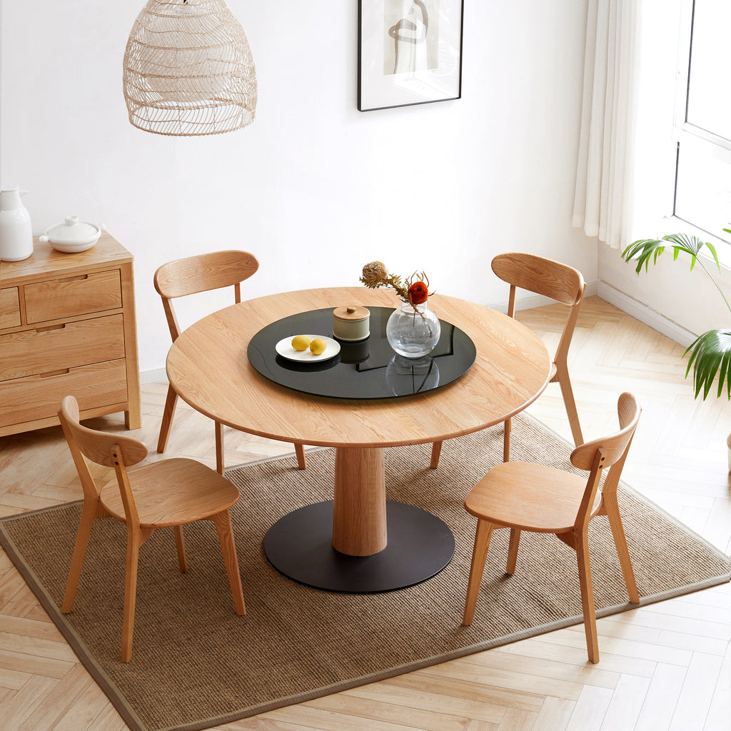 Set of 4 Premium Solid Oak Dining Chairs