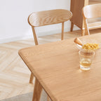 Set of 4 Premium Solid Oak Dining Chairs