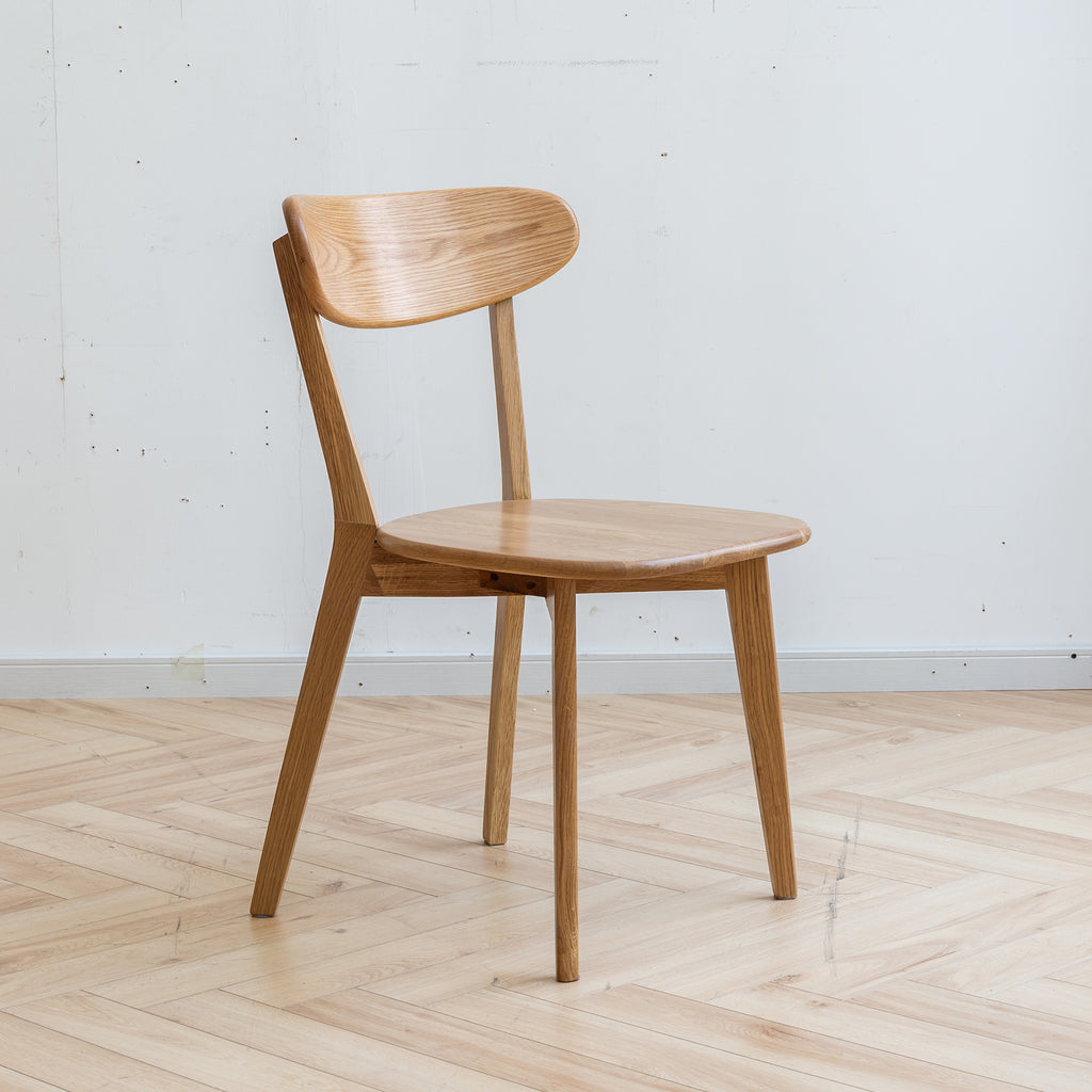 Set of 4 Premium Solid Oak Dining Chairs
