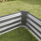Metal Raised Garden Bed, Rectangle Raised Planter 4×2×1ft