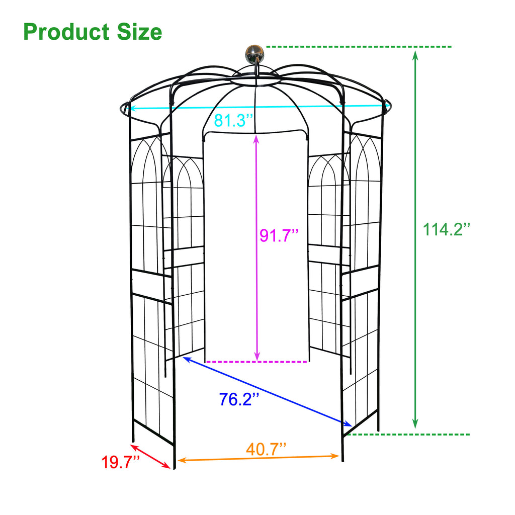 Metal Garden Arch Iron Garden Arbors Gazebo