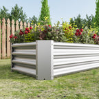 Metal Raised Garden Bed, Rectangle Raised Planter 4×2×1ft