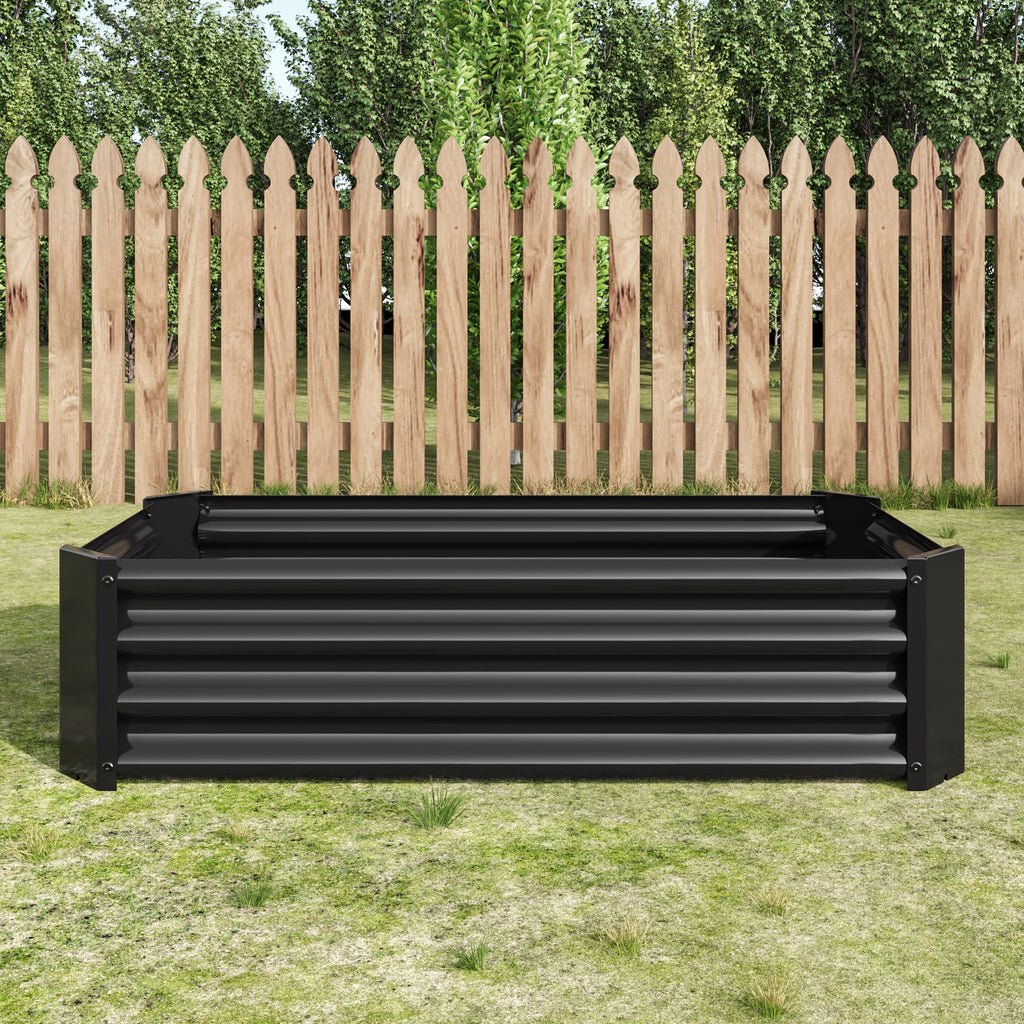 Metal Raised Garden Bed, Rectangle Raised Planter