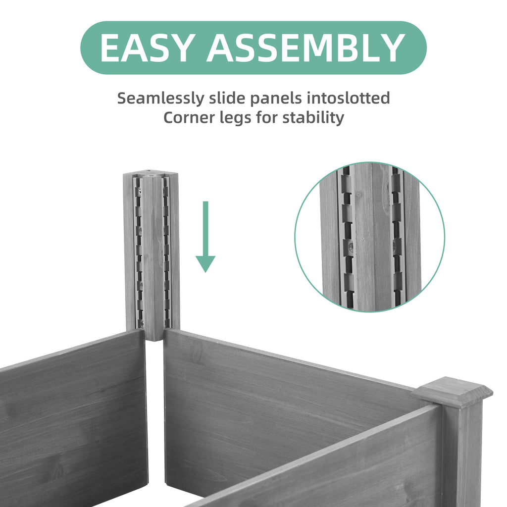 Over Ground Raised Garden Bed 96x28x10''