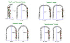 Metal Garden Arch with 8 Styles for Climbing Plants