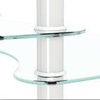 Transparent Oval Glass Coffee Table