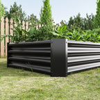 Raised Garden Bed Outdoor - 6×3×1ft Metal Planter