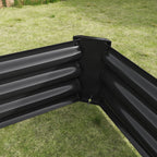 Raised Garden Bed Outdoor - 6×3×1ft Metal Planter