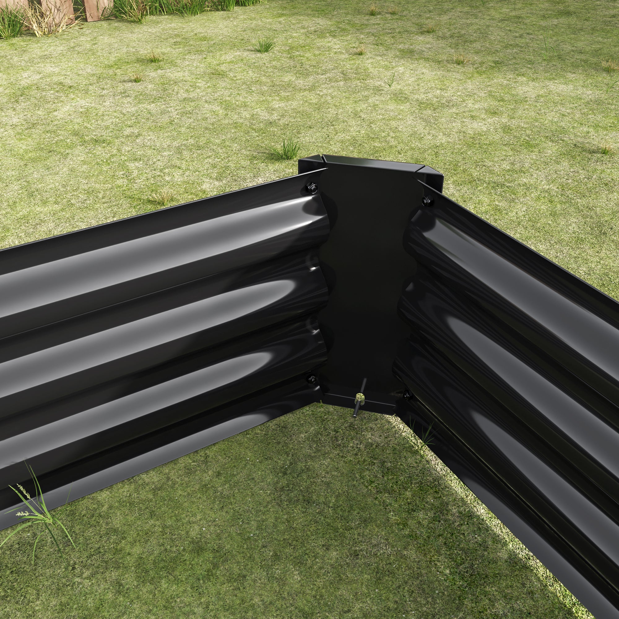 Metal Raised Garden Bed, Rectangle Raised Planter
