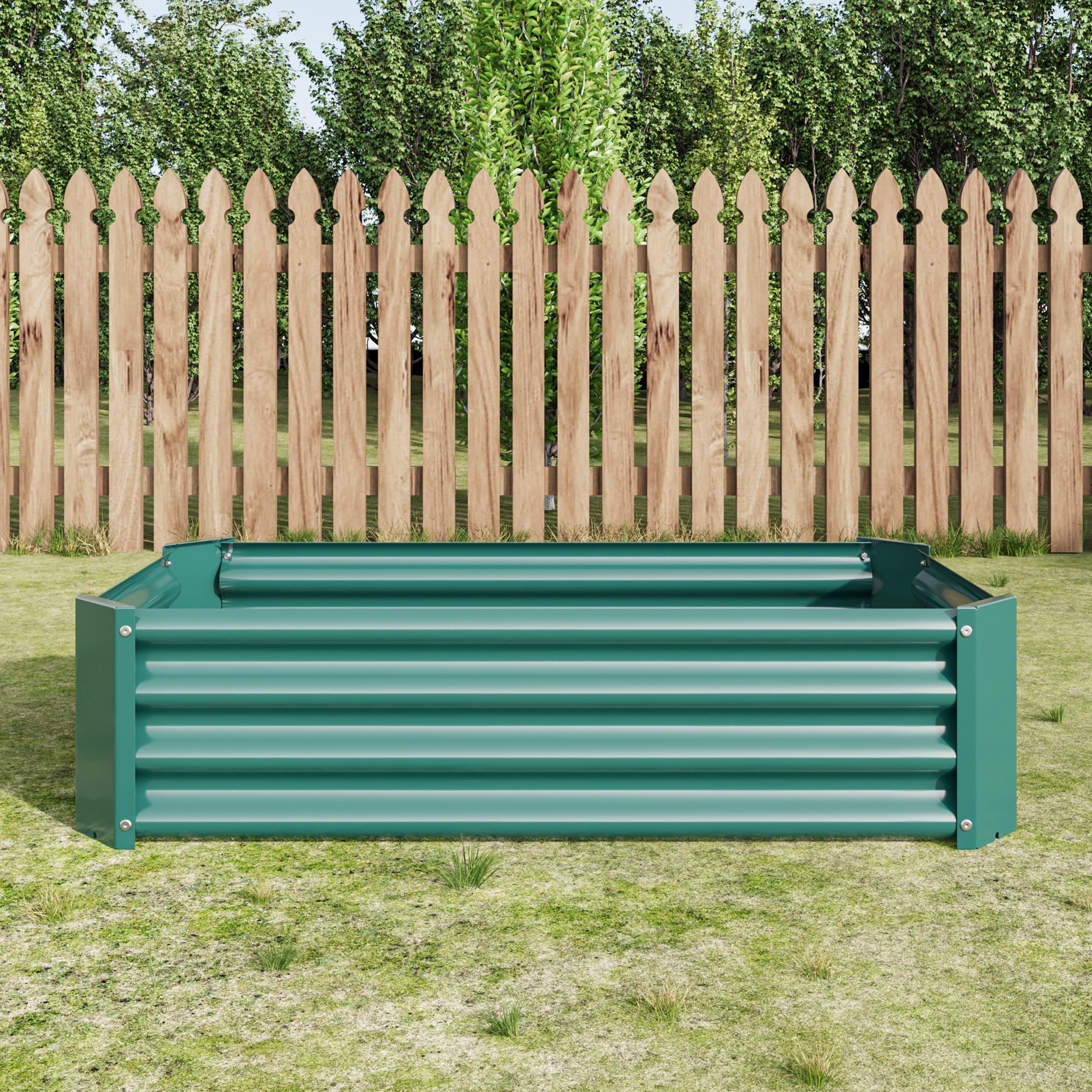 Metal Raised Garden Bed - Rectangle Planter