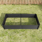 Raised Garden Bed Outdoor - 6×3×1ft Metal Planter