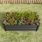 Metal Raised Garden Bed, Rectangle Raised Planter