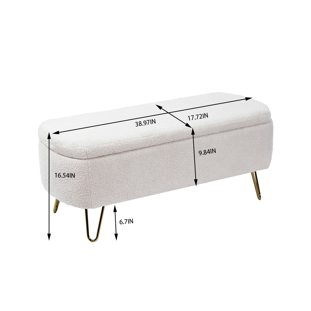 Ivory Storage Bench