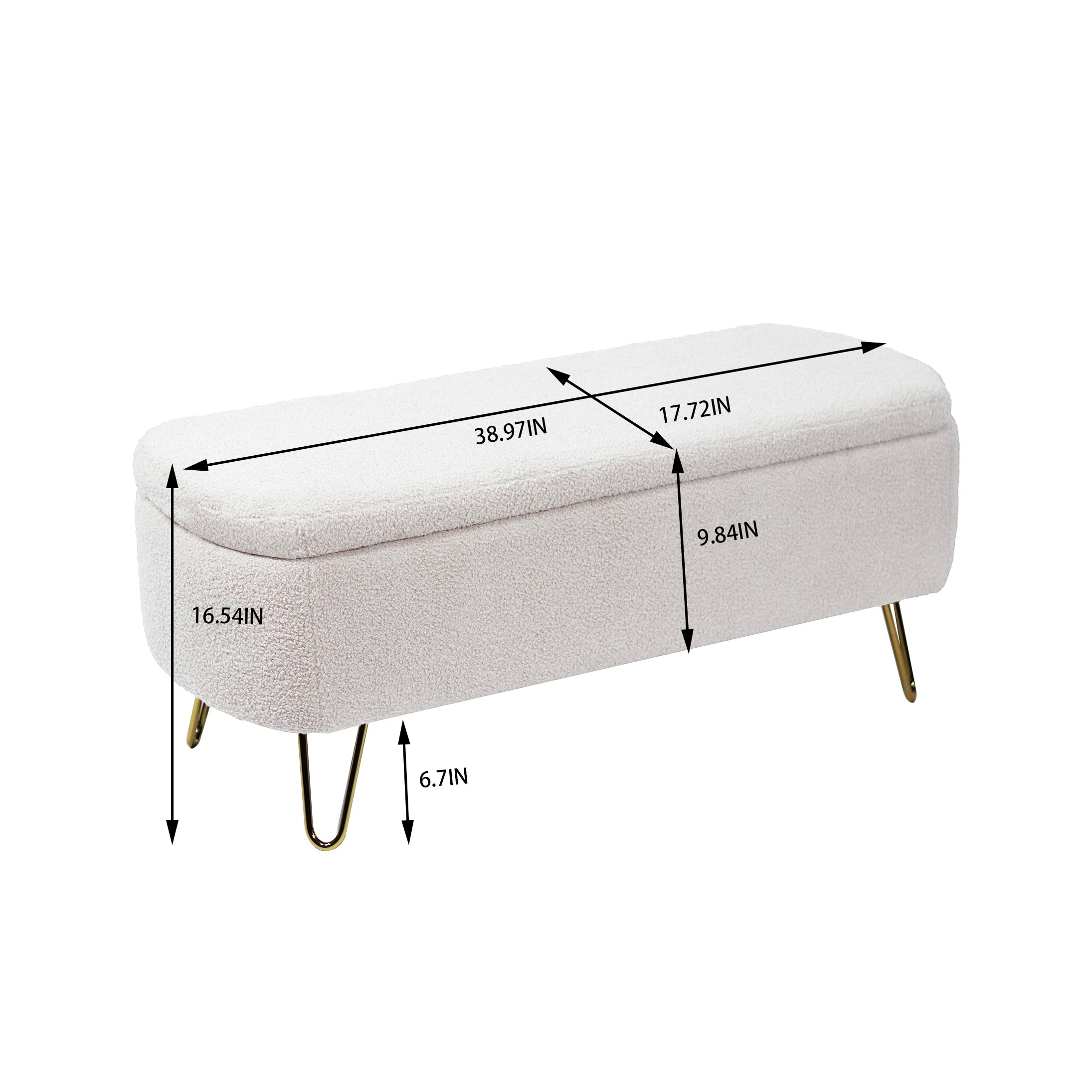 Ivory Storage Bench