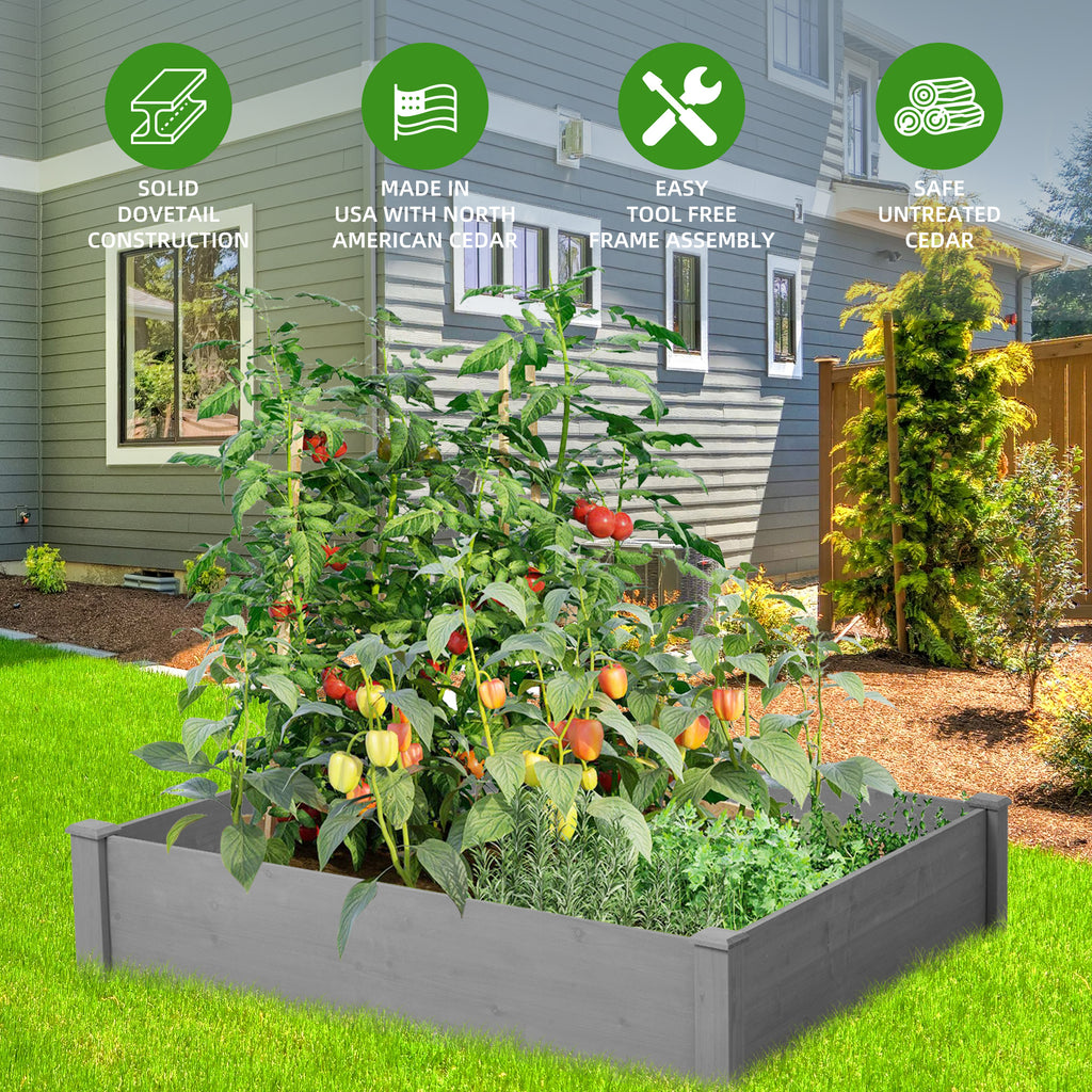 Raised Garden Bed 48x48x10''