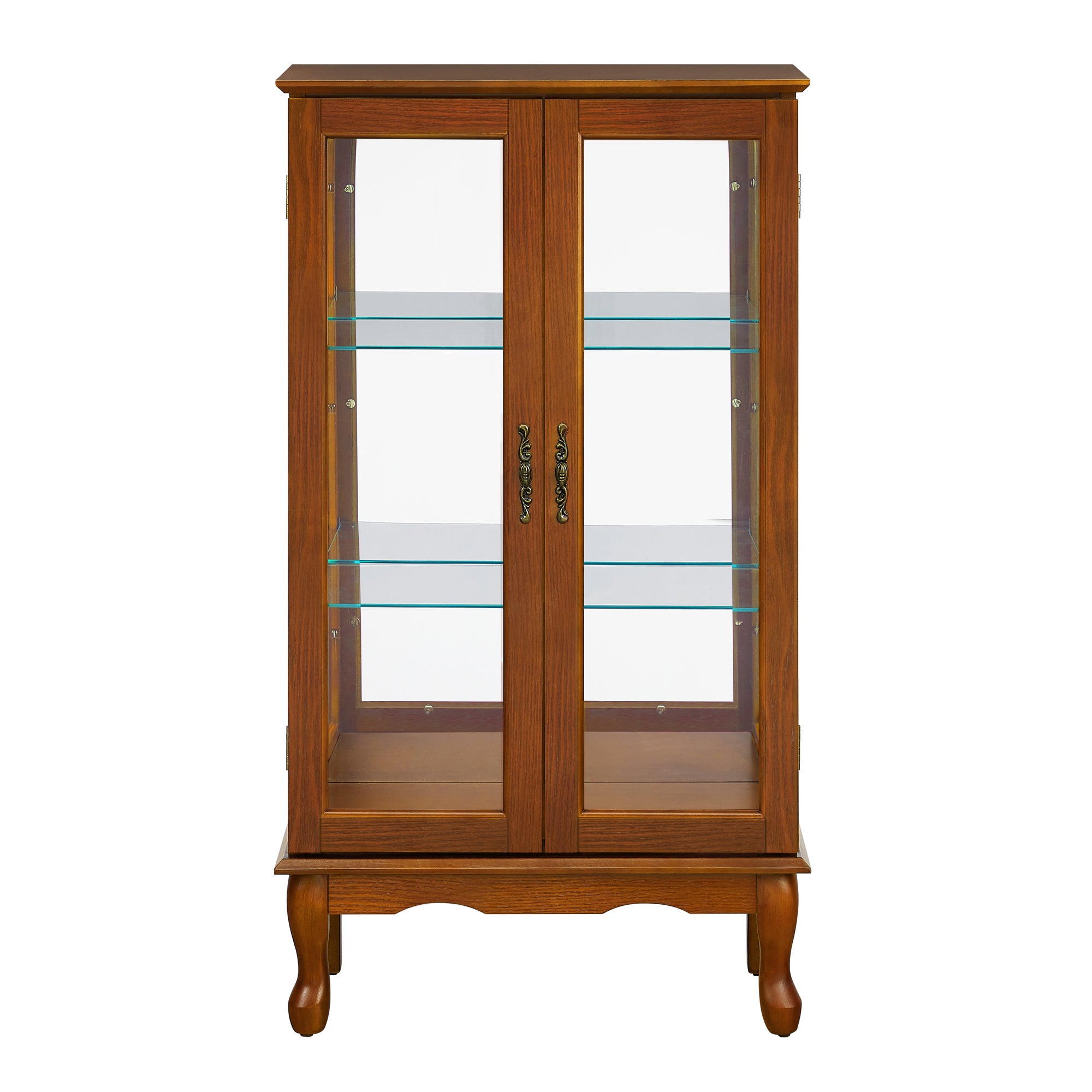 Lighted Curio Cabinet with Adjustable Shelves