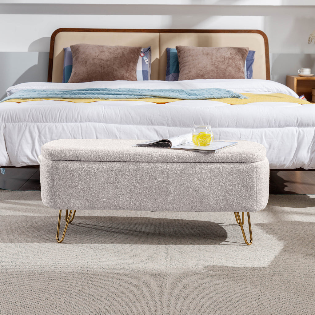 Ivory Storage Bench