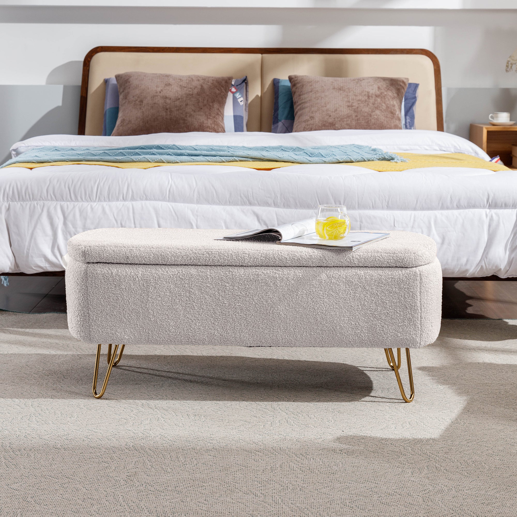 Ivory Storage Bench