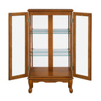 Lighted Curio Cabinet with Adjustable Shelves