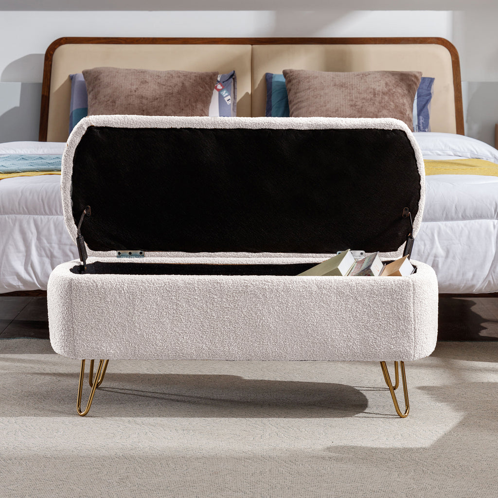 Ivory Storage Bench